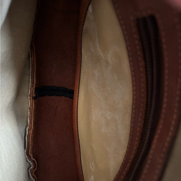 RARE Vintage Roots Stephy’s Bag Linen with leather trim - Picture 9 of 10